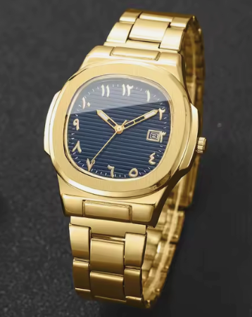 Relógio Àrabe Gold/Blue